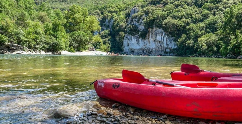 Ardeche Gorge Kanoe Kayak Spots