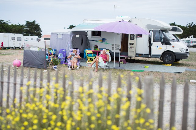 Camping La Pointe, Brittany campervan