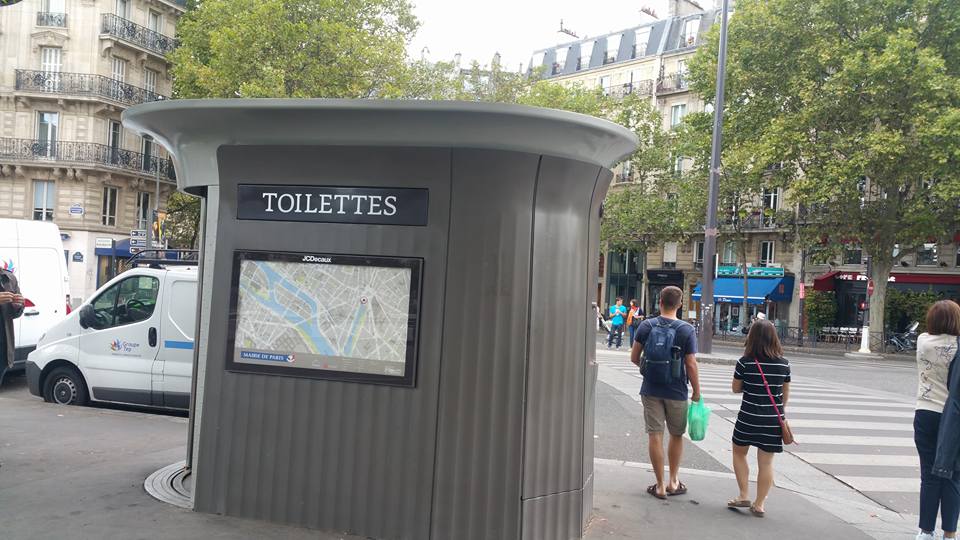modern public toilets in Paris