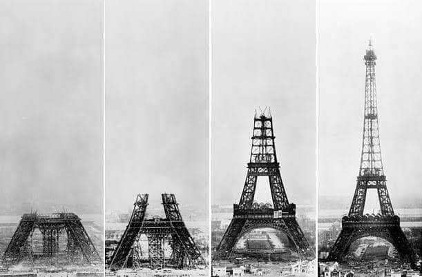 Eiffel Tower construction