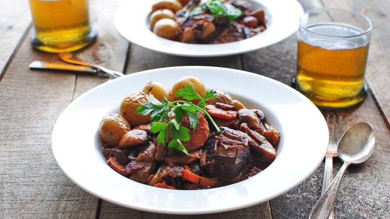 Food In Burgundy Beef bourguignon