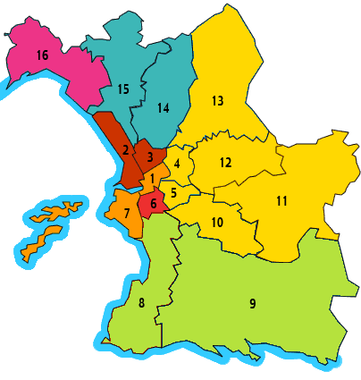 Marseille neighbourhood Map To Avoid