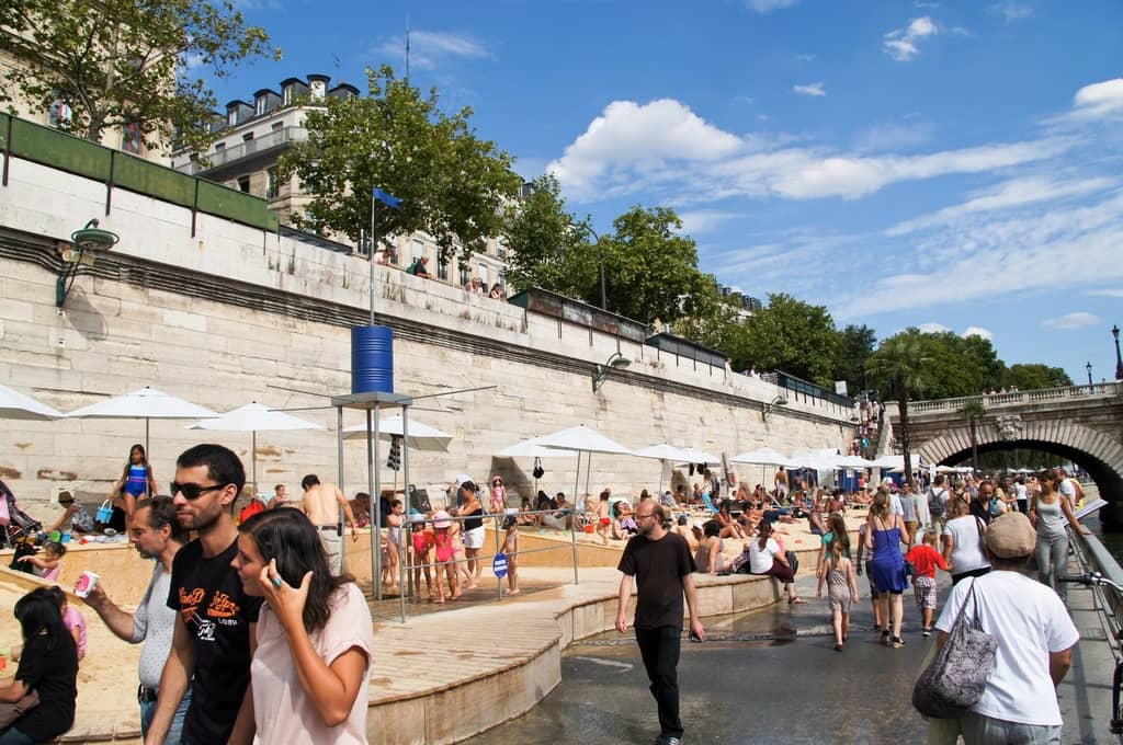 Paris Beaches In August