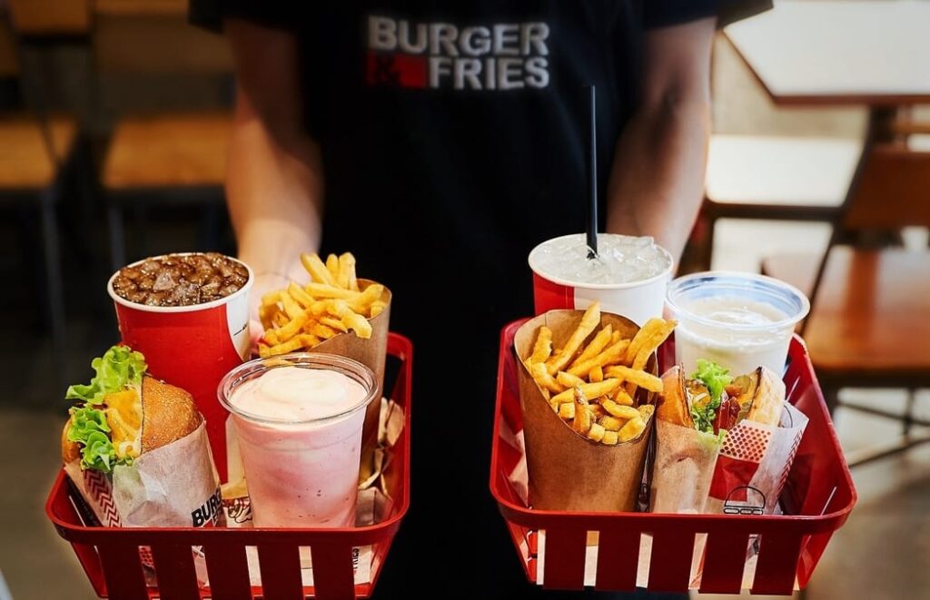 Delicious Burger & Fries in Paris