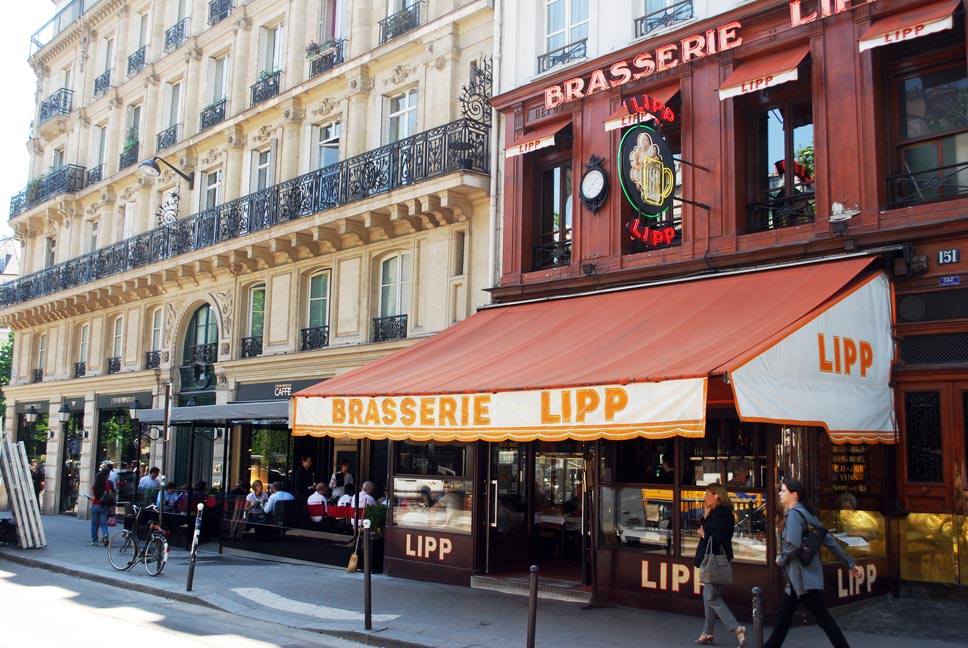 Famous Brasserie Lipp in Paris