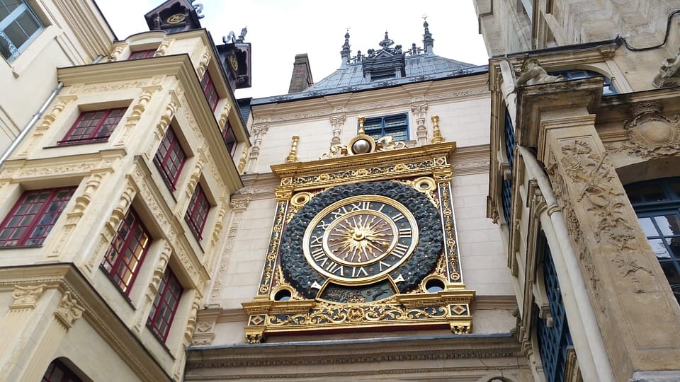 Famous Middle Ages Clock Rouen