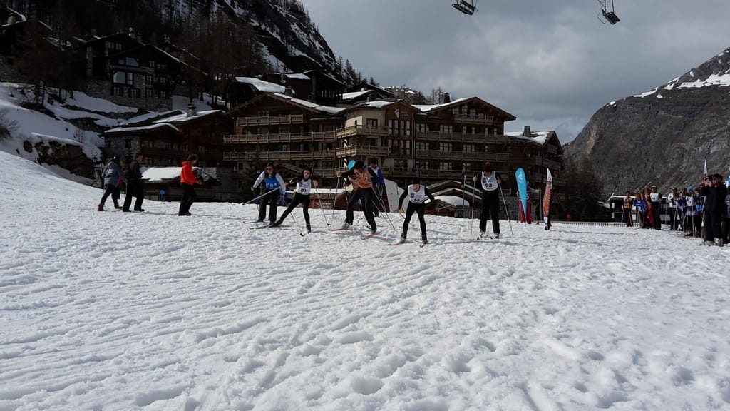 Skiing in Val d