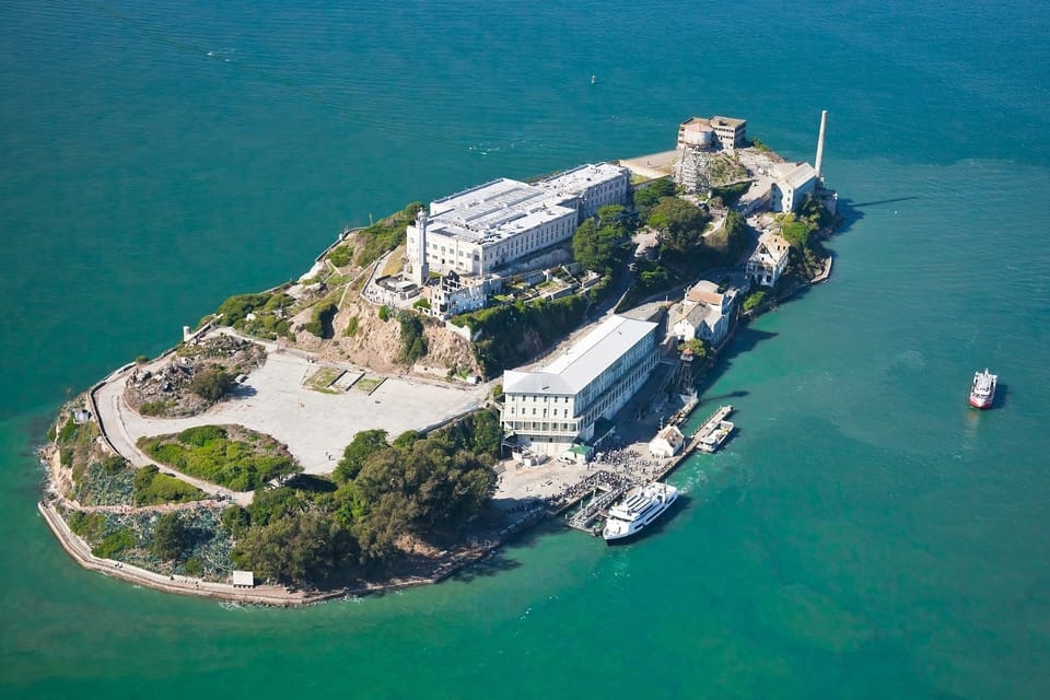 Alcatraz Jail In San Francisco From Above