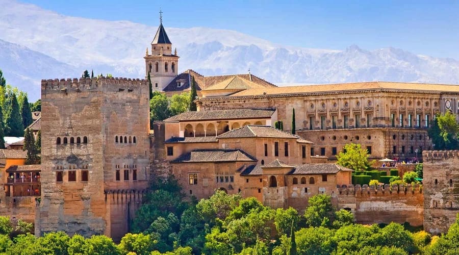 Alhambra and Generalife Gardens, Granada Spain