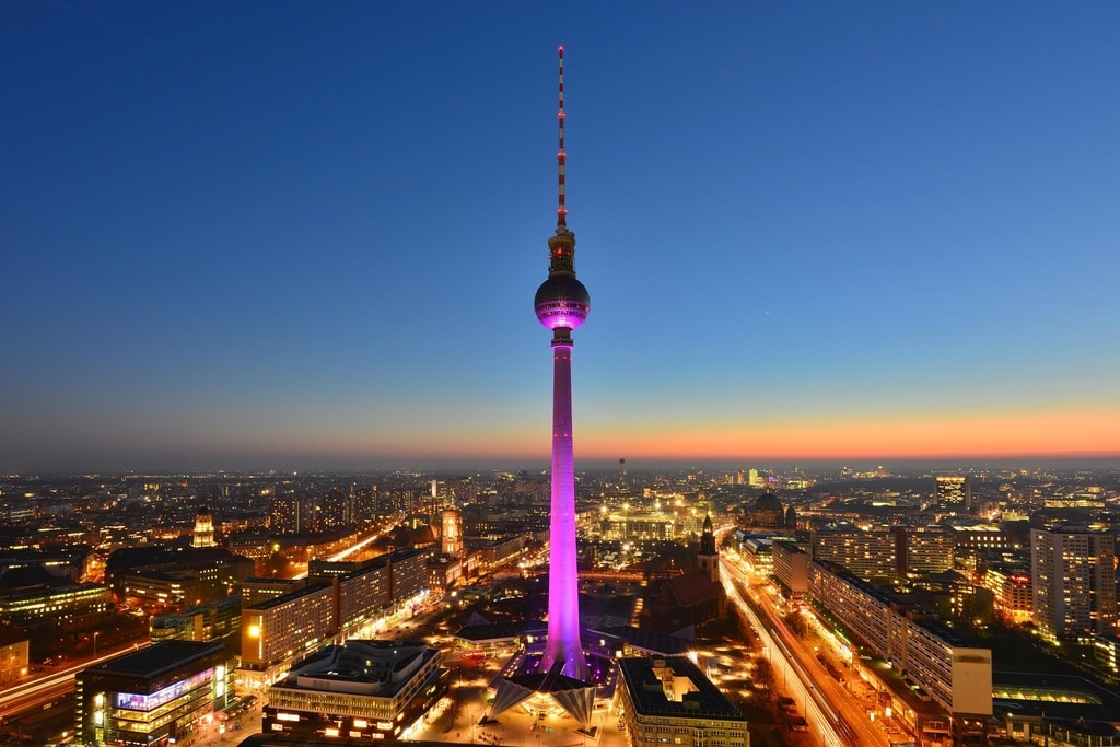 The Fernsehturm in Berlin