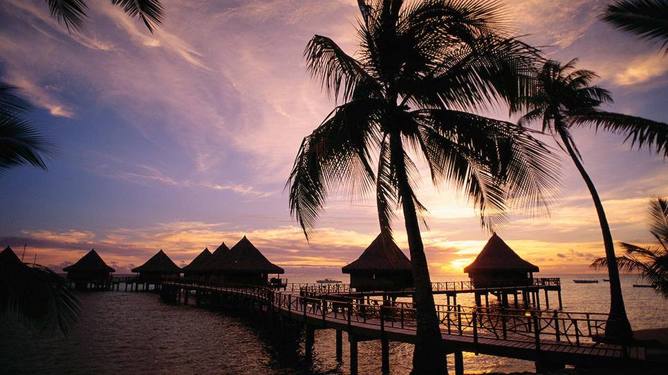 Quiet Island in the French Polynesia - Rangiroa