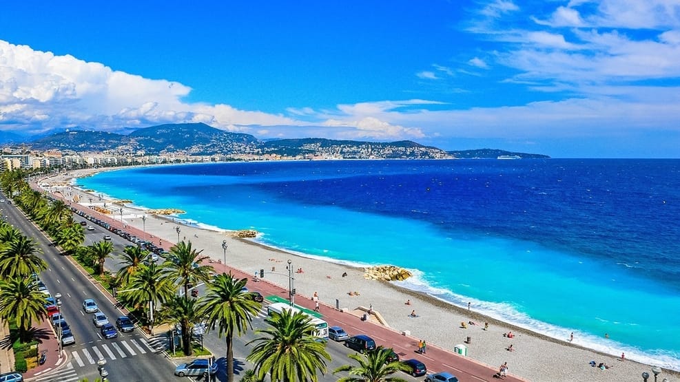 Promenade des Anglais Beach in Nice